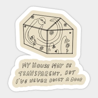 Transparency vs. Vulnerability Sticker